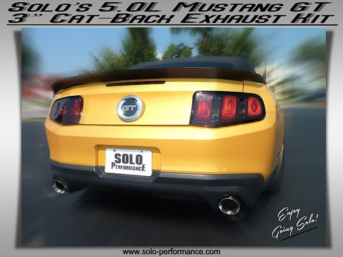Solo Performance 2011-2014 "STREET RACE" Cat Back Exhaust System 5.0L MUSTANG GT Solo Performance 2011-2014 "STREET RACE" Cat Back Exhaust System 5.0L MUSTANG GT