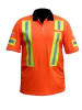 SHORT SLEEVE MESH T SHIRT ORANGE