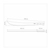 Tramontina 22" Machete with Carbon Steel Blade and Wood Handle