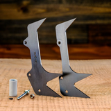 3-POINT WESTCOAST SAWÂ® FELLING DOGS These 3-point felling dogs (bumper spikes) are made from a proprietary ultra-high strength steel. With a longer center dog that lines up with the chain kerf, this design offers better articulation and a smoother, more effortless cut. Made in the USA.