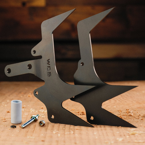 3-POINT WESTCOAST SAW® FELLING DOGS These 3-point felling dogs (bumper spikes) are made from a proprietary ultra-high strength steel. With a longer center dog that lines up with the chain kerf, this design offers better articulation and a smoother, more effortless cut. Made in the USA.