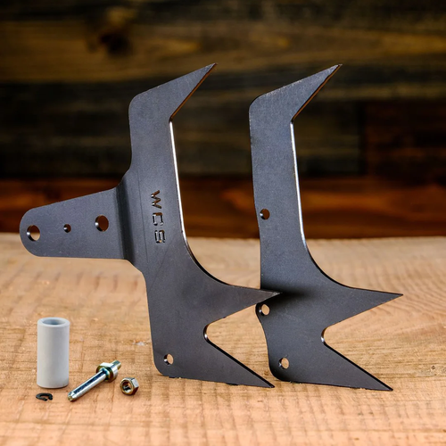 3-POINT WESTCOAST SAWÂ® FELLING DOGS These 3-point felling dogs (bumper spikes) are made from a proprietary ultra-high strength steel. With a longer center dog that lines up with the chain kerf, this design offers better articulation and a smoother, more effortless cut. Made in the USA.