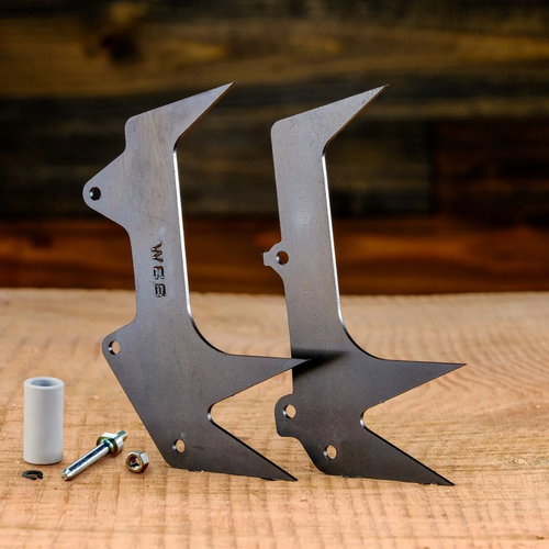 3-POINT WESTCOAST SAWÂ® FELLING DOGS These 3-point felling dogs (bumper spikes) are made from a proprietary ultra-high strength steel. With a longer center dog that lines up with the chain kerf, this design offers better articulation and a smoother, more effortless cut. Made in the USA.
