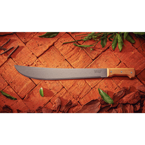 Tramontina 22" Machete with Carbon Steel Blade and Wood Handle