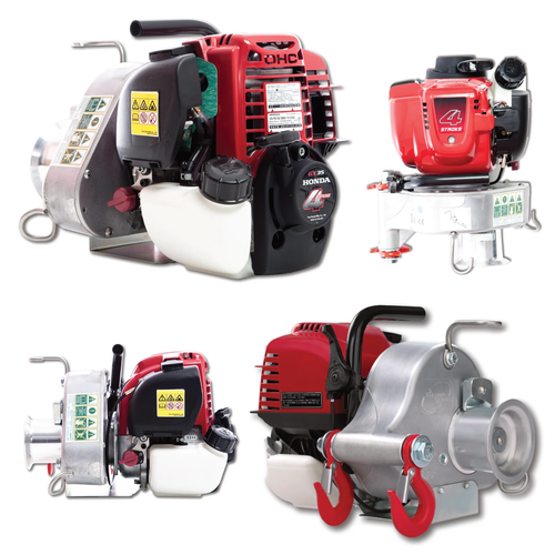GAS-POWERED PCW3000 PORTABLE WINCH KIT W/HONDA ENGINE GX35