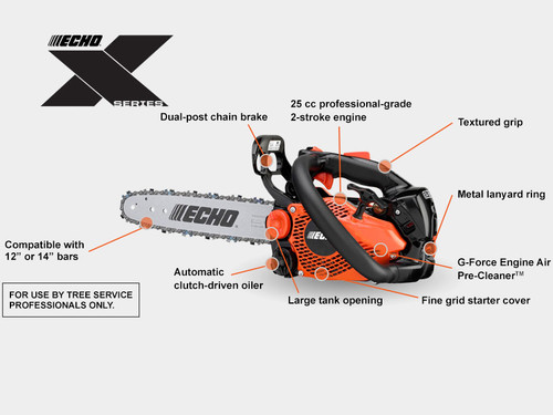 ECHO CS-2511T X-SERIES 14" 3/8 .050G 52DL CHAINSAW