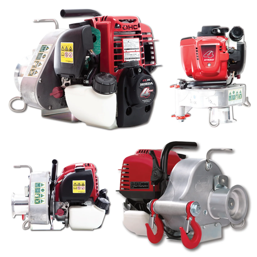GAS-POWERED PCW3000 PORTABLE WINCH W/HONDA ENGINE GX35