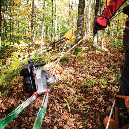 GAS-POWERED PCW5000 PORTABLE WINCH W/HONDA GX50 ENGINE