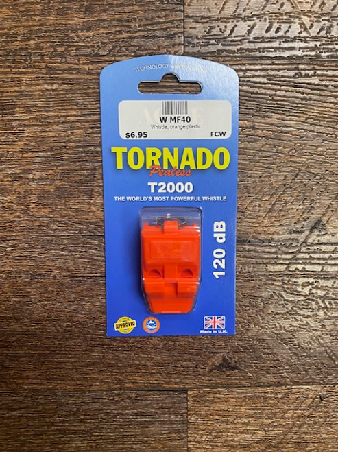 ORANGE PLASTIC WHISTLE