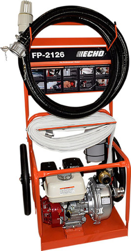 ECHO FP2126 196CC HONDA FIRE PUMP WITH FIRE CART (pick up in store