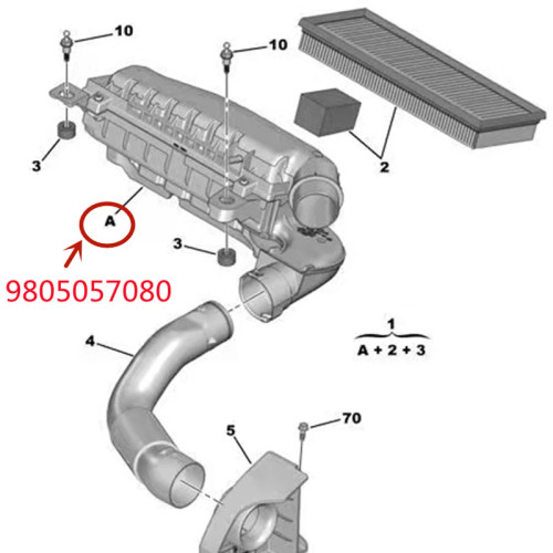 AAP-PSA-9805057080
AAP Peugeot Citroen 1.2T 12V Air Filter Box