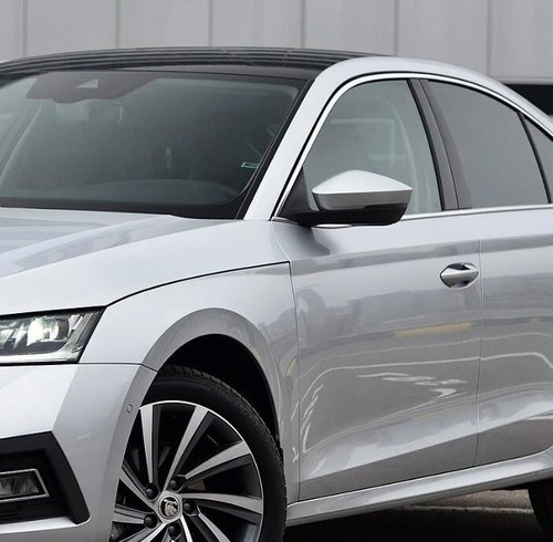 Skoda Octavia MK3 5E 2013-2018 Silver Matte Chrome Mirror Caps
