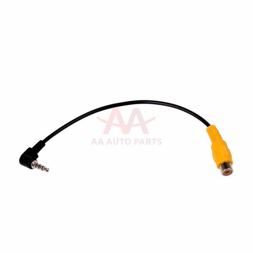 CMT RCA to AUX 2.5mm AV IN Adapter Cable for Car Rear View Reverse Camera