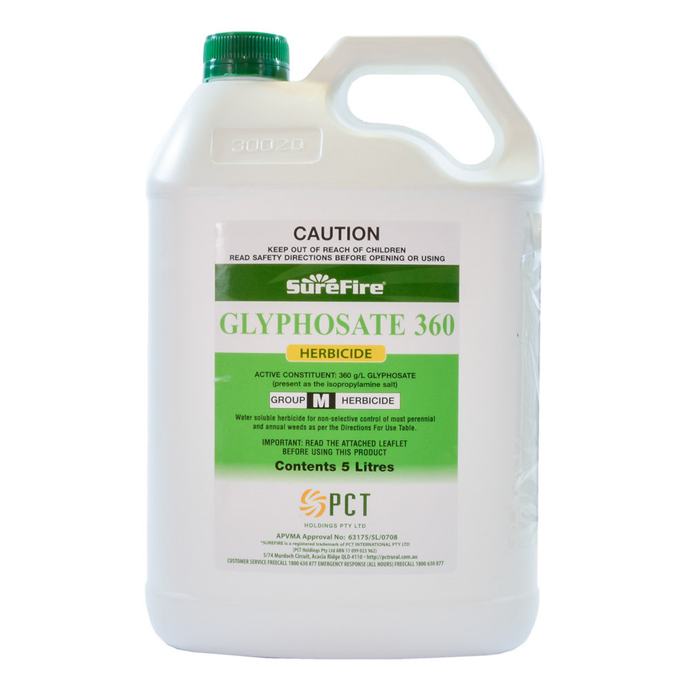 Surefire Glyphosate 360 Herbicide 1 Litre & 5 Litre: ENFIELD PRODUCE