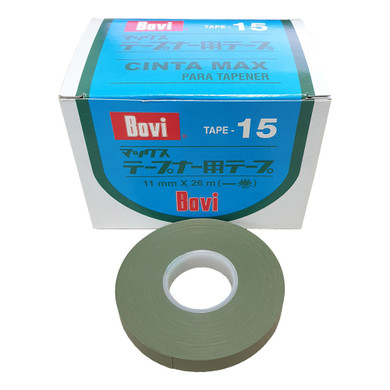 GT763 Bovi Tapener Tape Green No.15  26m (Box of 10 Rolls)