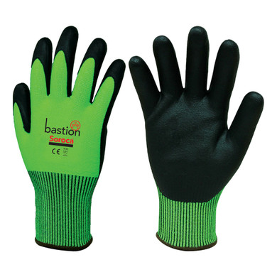 Soroca Hi-Viz Green Nitrile Palm Gloves