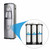As pictured, our Global Water Bluline G3F Floor Model 3 Stage Ultra Filtration Bottleless Water Cooler purifies your water with our world class  3 stage Ultra Filtration technology.