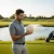 Man taking a good look before he tosses our Aquasphere Pro