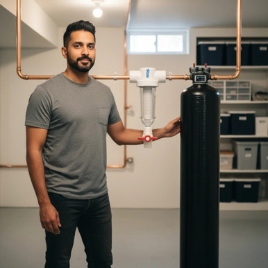 AquaCera Series 4 CF10-CBTS Whole House Water Filter System Plus - 1,000,000 Gallon - 12 GPM