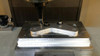 Photo shows CNC Engraving of BDE-Systems and part number designations which are part of our quality program. BDE-Systems brake adapters are manufactured at an ISO 9001-2008 facility using a Hass CNC Verticals: Super-Speed • VF-3SS