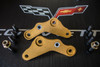 C4 to C5/C6 Brake Adapter Brackets (Gold Anodize Finish) - PER MIL-A-8625F, TYPE II, CLASS 2, GOLD - (RoHS COMPLIANT)