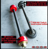 Corvette C4 1984-1996, Adjustable Suspension System - Lowering 11" Bolt Drop Kit w/RED Poly Bushings (12pc Set)