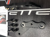 BDE-Systems has a new color for the C5 Brake Adapter Brackets - BLACK ANODIZE