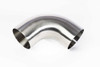 90-Degree Stainless Steel Exhaust Bend - Short