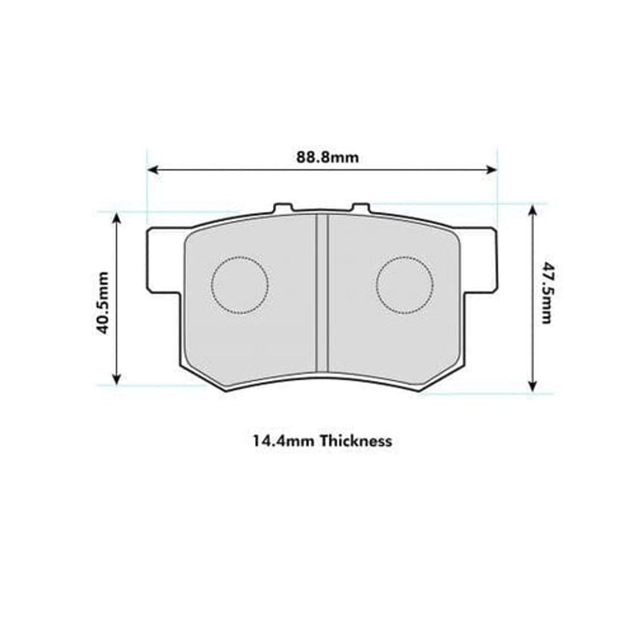 PBS Honda Integra DC5 Rear Performance Brake Pads 1142