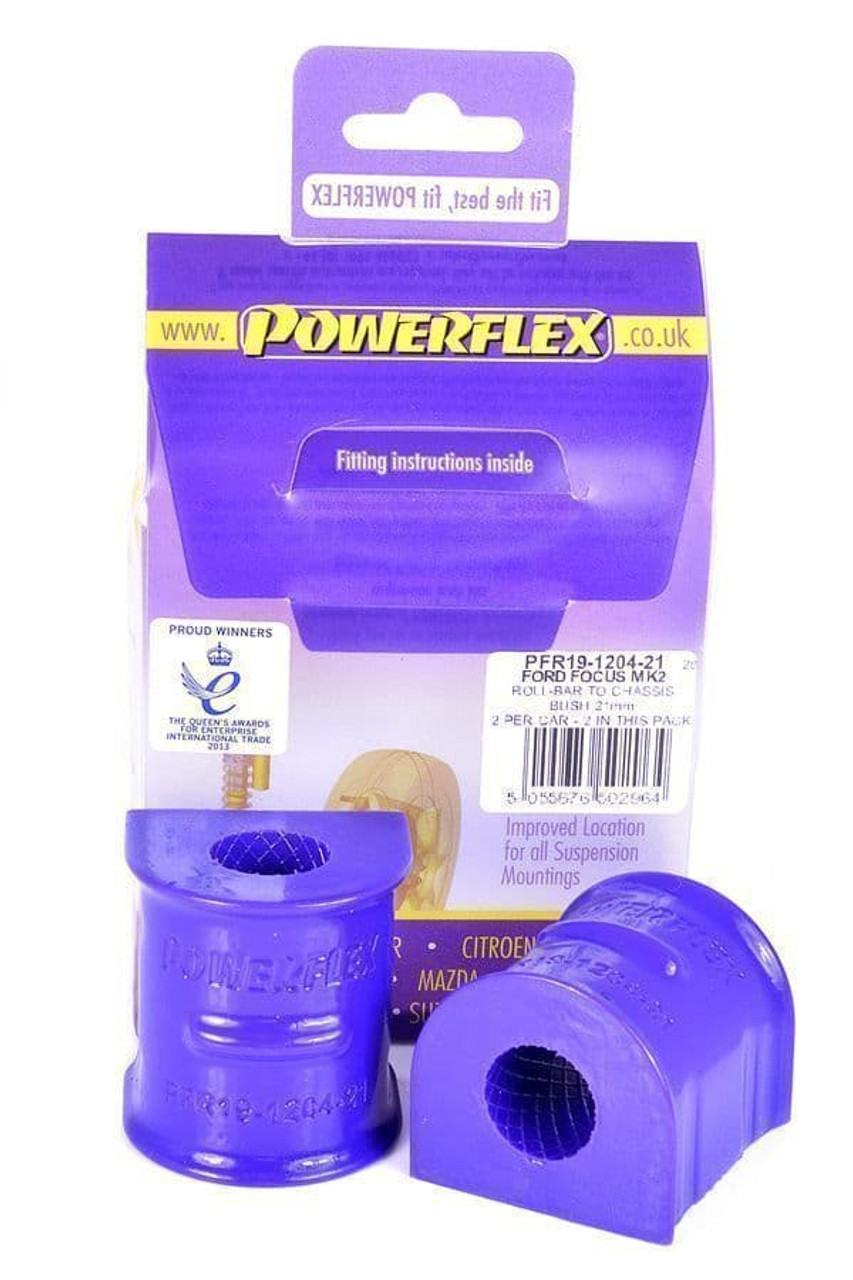 4 - Powerflex Rear Anti Roll Bar to Chassis Bush 21mm PFR19-1204-21 for Ford Focus MK2 ST and MK3 ST