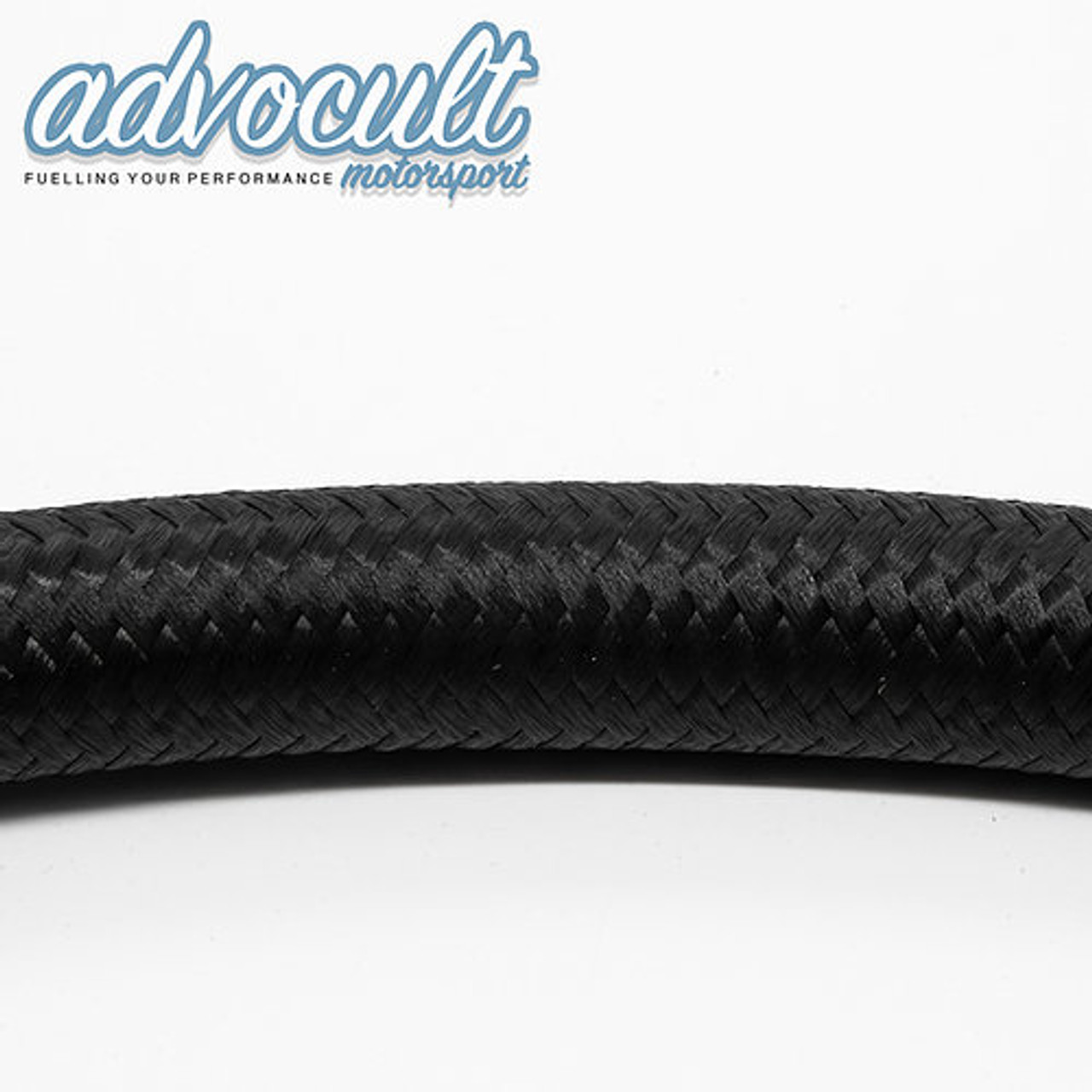 Black Nylon Outer-Braided Nitrile Hose AN6-AN16 - (1-Metre Length)
