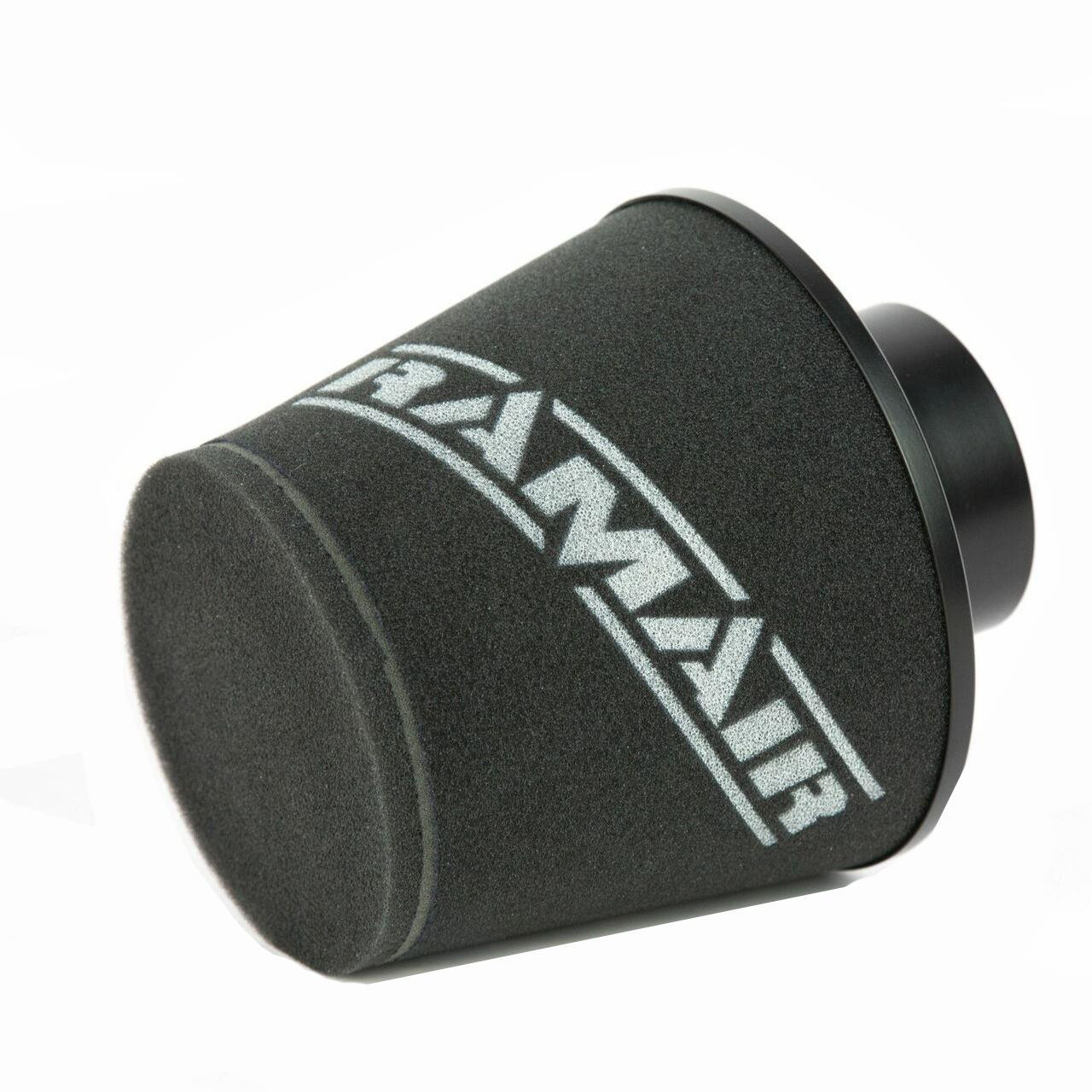 RAMAIR Large Foam Filter Aluminium Base 100mm OD Black