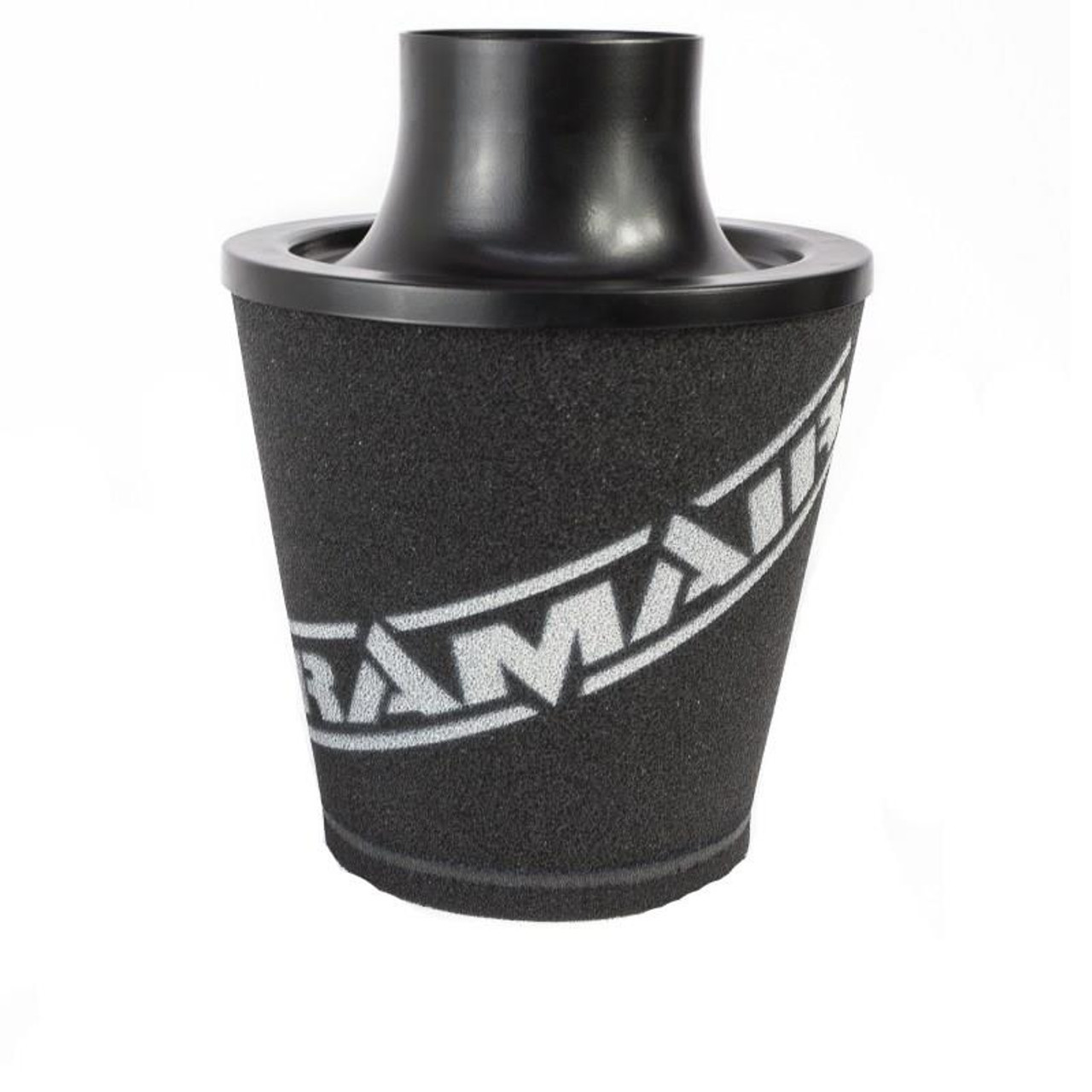 RAMAIR Small Foam Filter Aluminium Base 90mm OD Black with Silicone Coupler