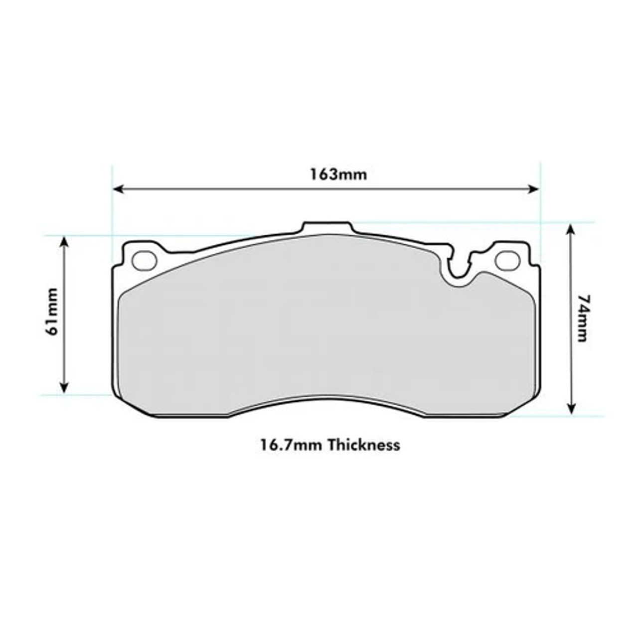 PBS BMW 1 Series (E82)-135i Coupe ProRace Front Pads 8594PR