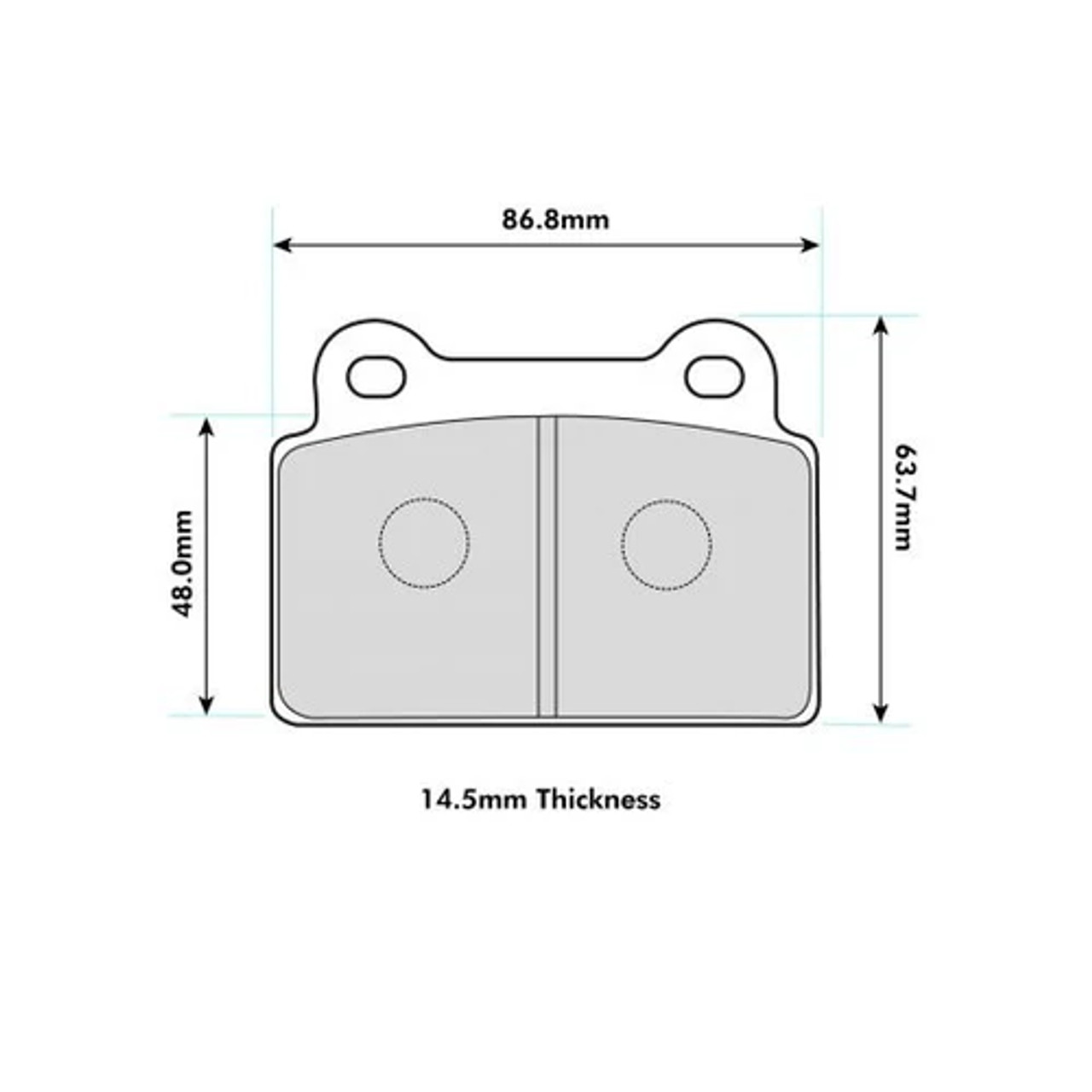 PBS Mitsubishi Lancer Saloon (CY/Z_A) 2.0 EVO X Performance Brake Pad 8400