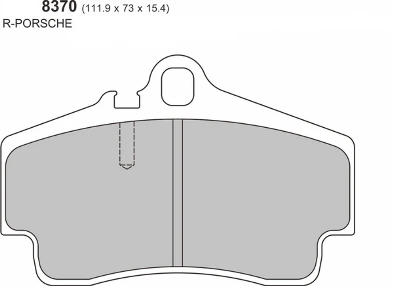 PBS Porsche 718 Cayman (982) 2.0/2.5/GTS 2016-on Rear Performance ProRace Brake Pads 8370