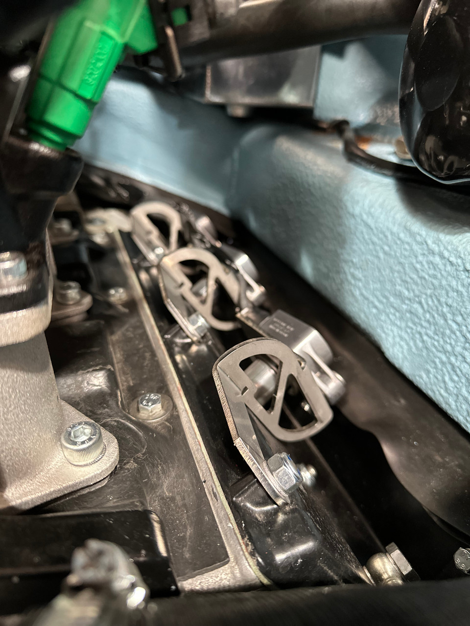 Air-Cooled Porsche Honda coil on plug bracket set