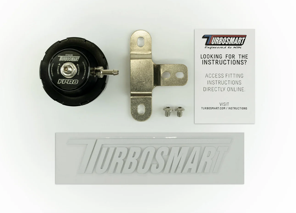 Turbosmart FPR8 BLACK Fuel Pressure Regulator (Sleeper) - AN8