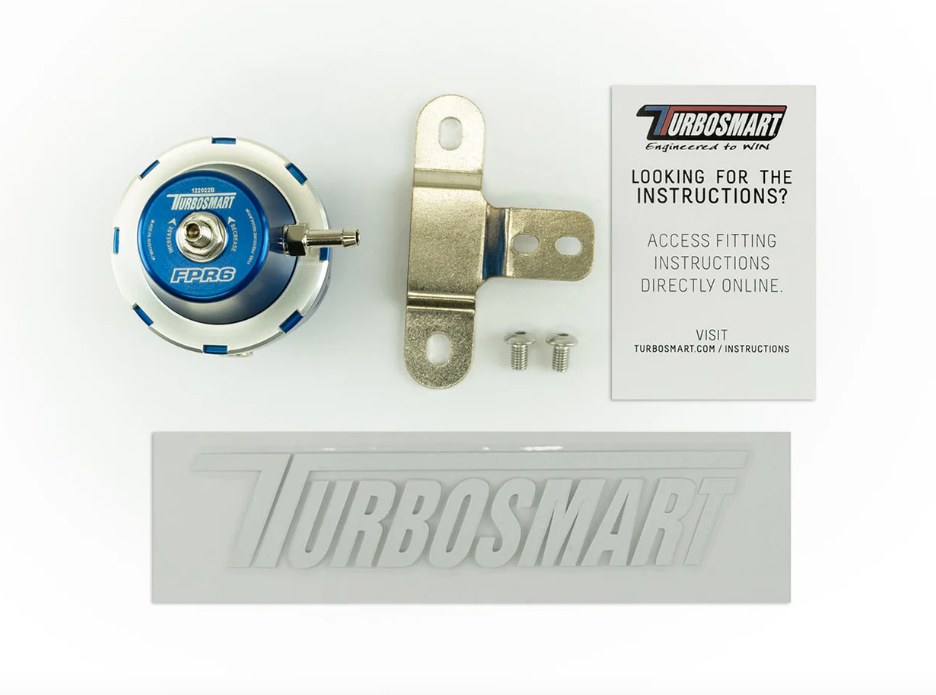Turbosmart FPR6 BLUE Fuel Pressure Regulator - AN6