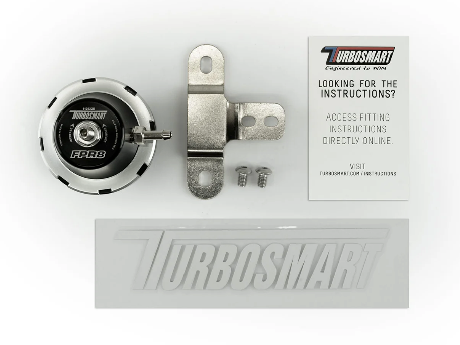 Turbosmart FPR8 BLACK Fuel Pressure Regulator - AN8