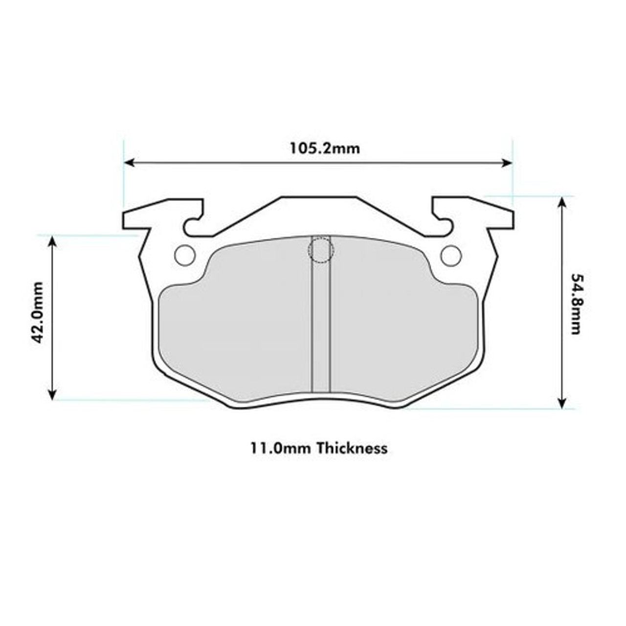 PBS Citroen Saxo Rear ProTrack Performance Brake Pads 1301PT