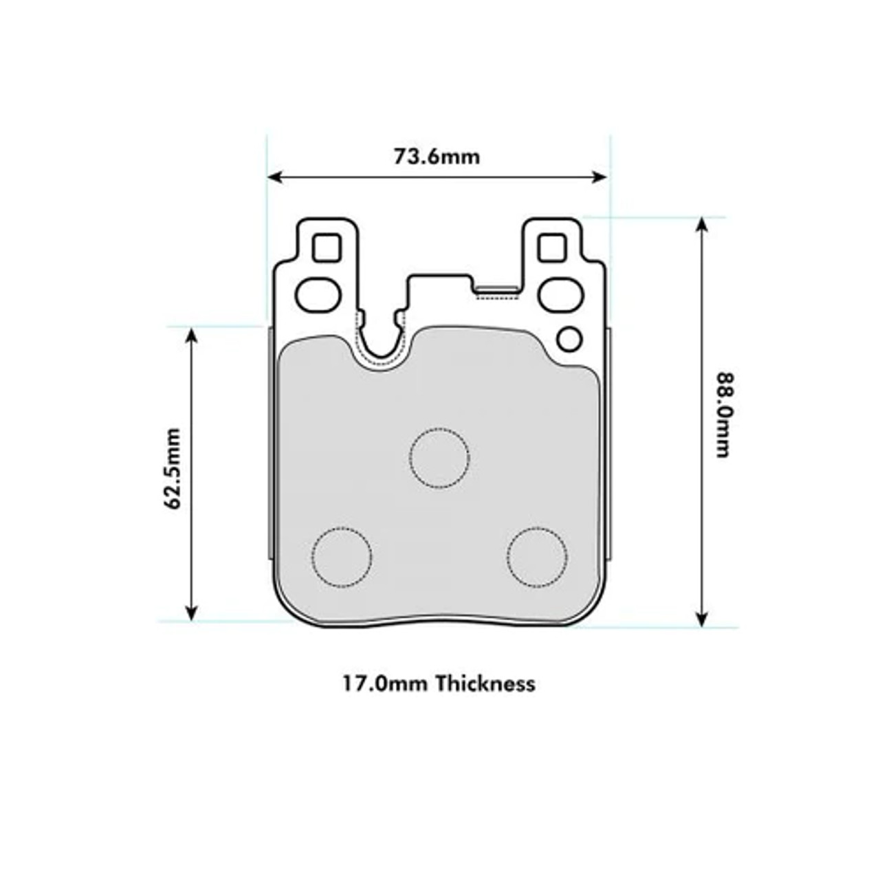 PBS BMW 2 Series Coupe (F22&F87 with Brembo Caliper) Rear Brake Pads 8686