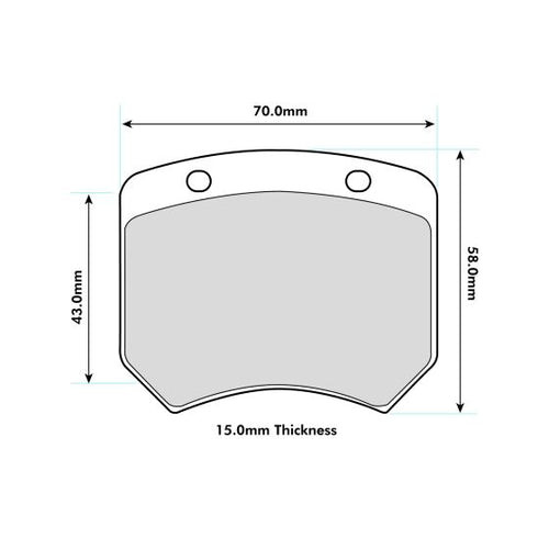PBS Honda Civic Type R FK2/ FK7/FK8 TCR Rear Pad 0820