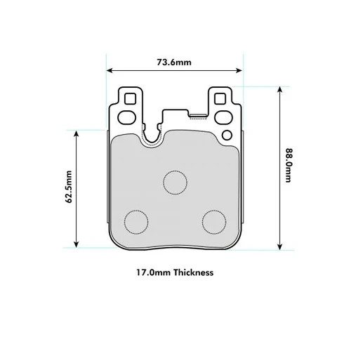 PBS BMW 4 Series F82/F83 M4 Rear Pads 8686