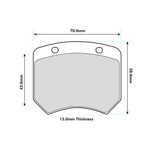 PBS MINI Rover Mini 1.3 Cooper S / Rover Mini 1.3 (llanta 10'') ProRace Front Performance Brake Pads 0820