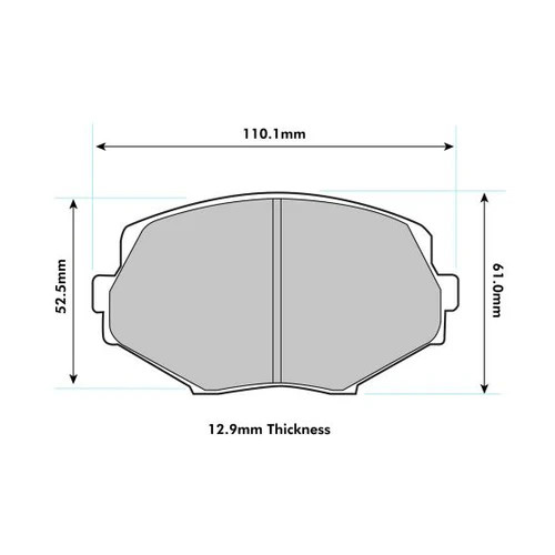 PBS Mazda MX-5 MK1 (NA) 1.8 131HP (1993-1997), 1.8 130HP (1994-1998) Front Performance Brake Pads 1282