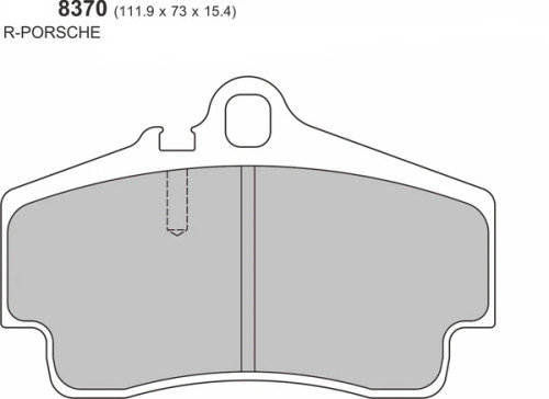 PBS Porsche Boxster (987) 2.7/2.9/3.2S Rear Performance ProRace Brake Pad 8370