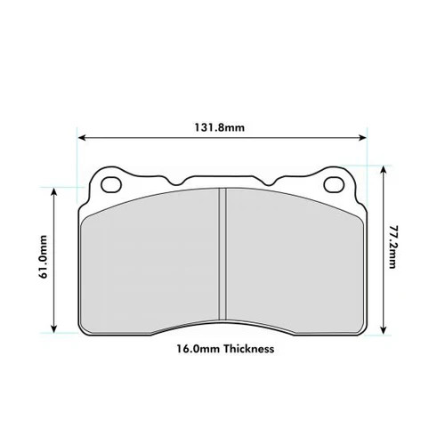 PBS Vauxhall/Opel Astra J Brembo Front Performance Brake Pads 8017