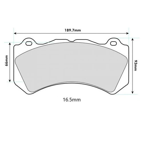 PBS Mercedes CLS AMG (C219) Front Performance Brake Pads 8571 - 16.5mm