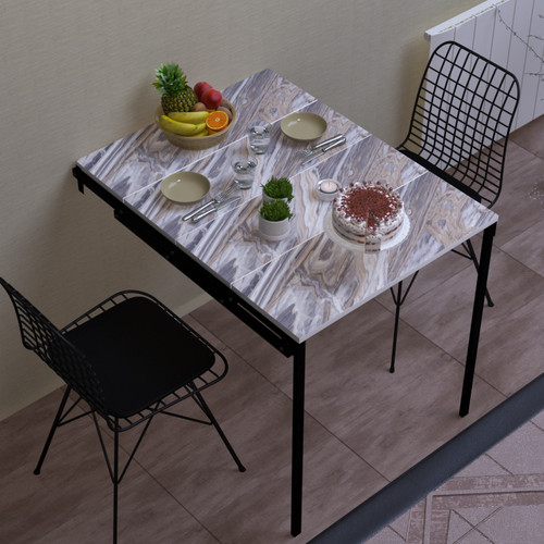 Wall mounted folding Retractable Shelf Dining Table Extendable Balcony furniture for home kitchen Tables